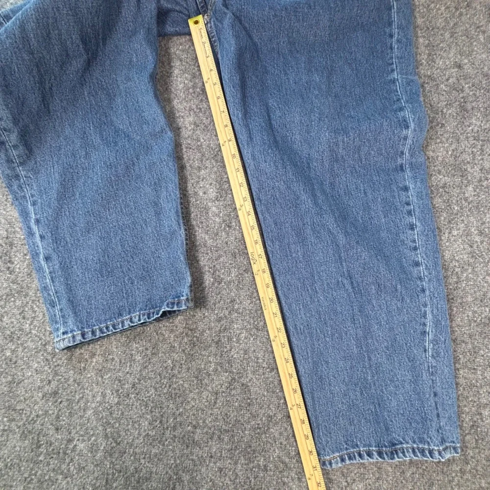 Levis 550 Relaxed Fit Blue Denim Jeans Mens 50x32 Blue Medium Wash